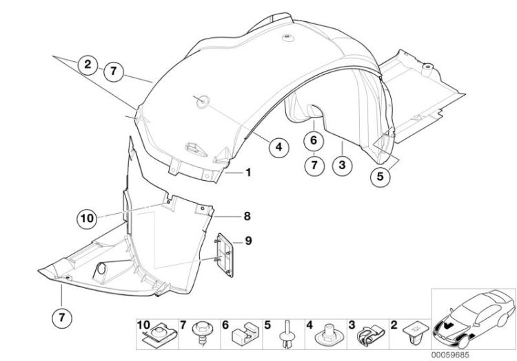 Wheelarch trim ->47623411098