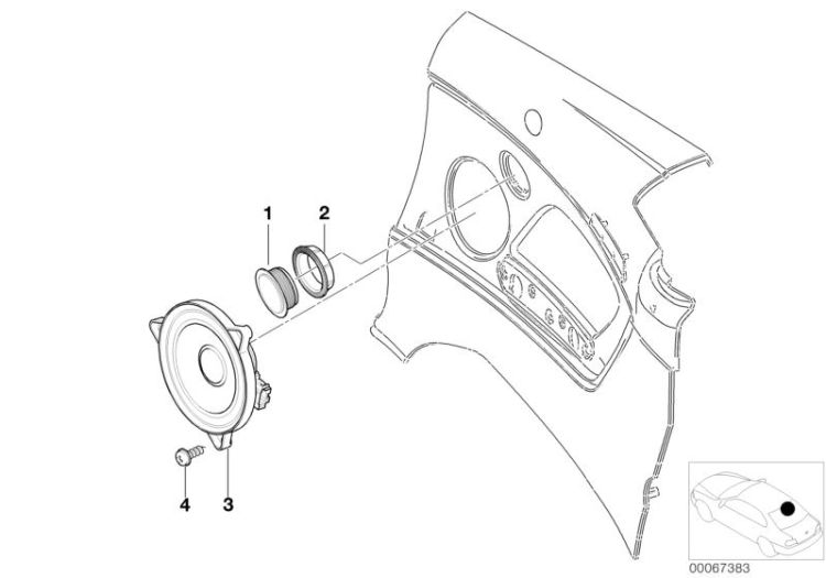 Lautsprecher hinten Stereo System ->47600650680