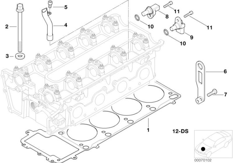 Cylinder head attached parts ->47550112651