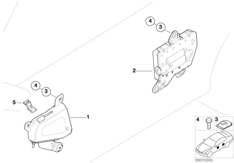 Halter Airbagstecker, Nummer 05 in der Abbildung