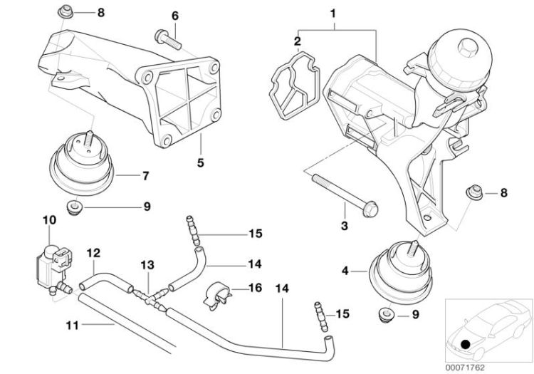 Engine Suspension ->47536112104