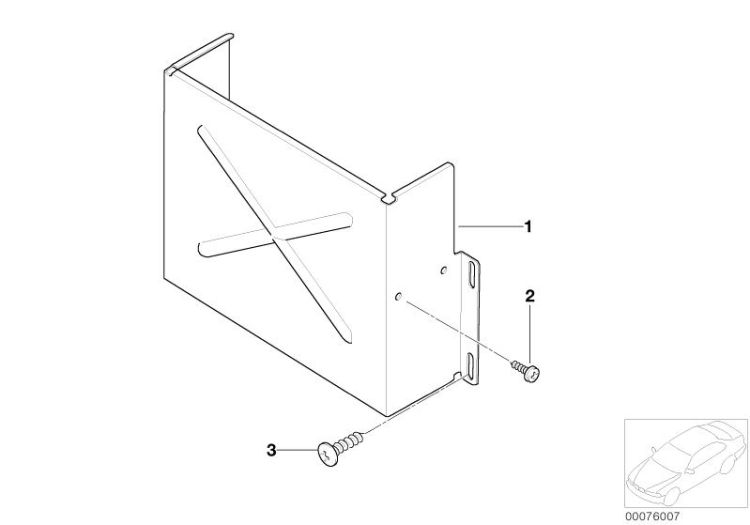 CD changer mounting parts ->47771651184