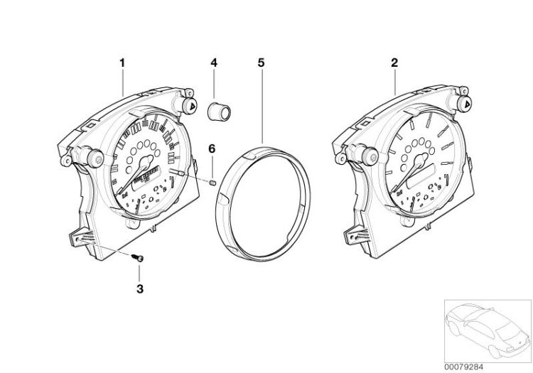 Tachometer/Drehzahlm. Instrumententafel ->48015620392