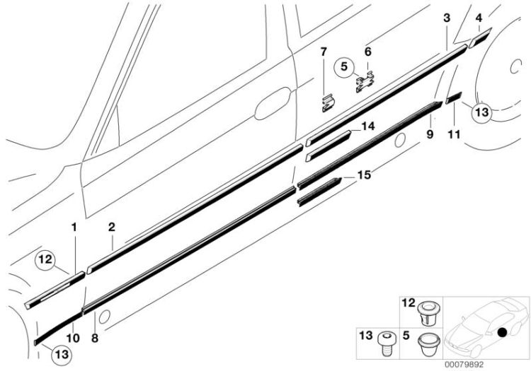 exterior trim / grille ->47507512132