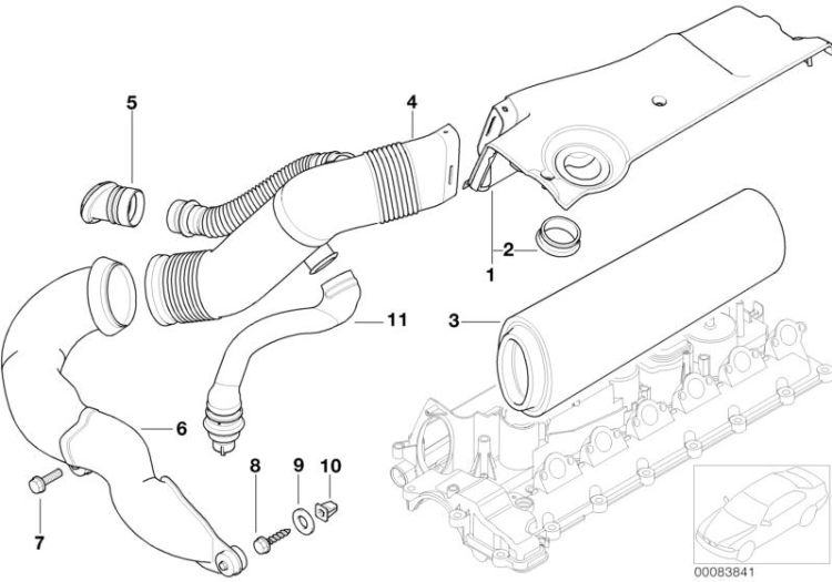 Intake silencer / Filter cartridge ->47510130799