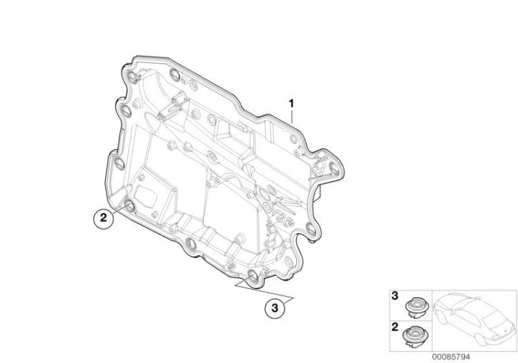 Instrument panel, door, rear ->47771514448