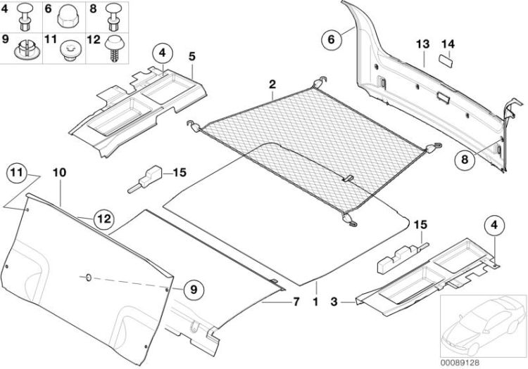 Trunk trim panel ->47550513658