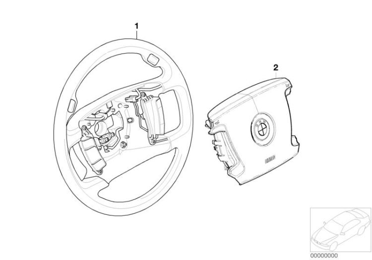 Lenkrad Airbag-Smart Multifunktion ->