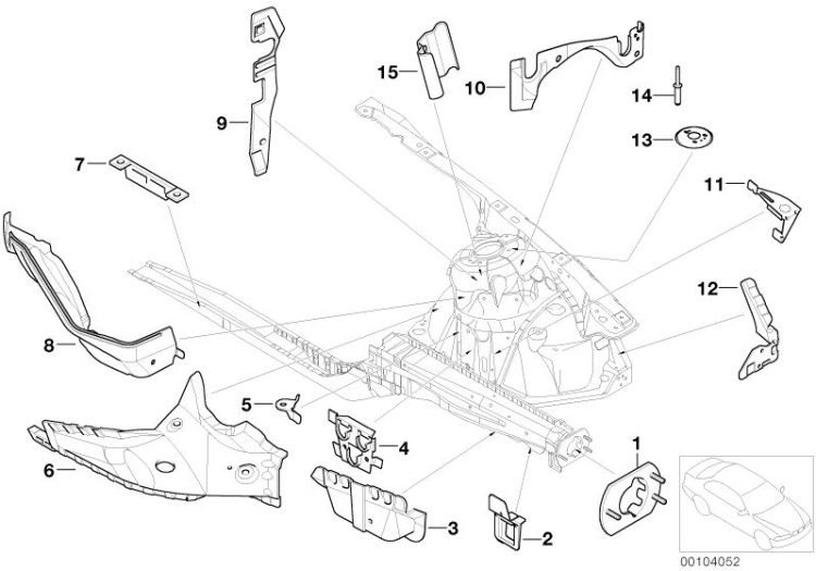 Vorderbau Halter links ->47600411091