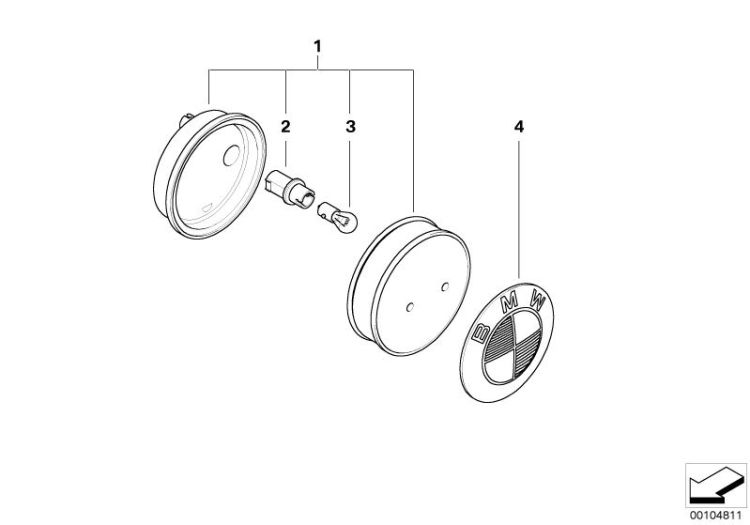 Additional turn indicator lamp ->1411620