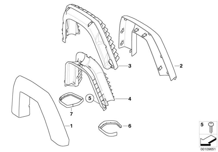 Trim panel roll bar ->47795032683