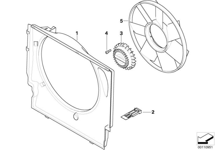 Fan shroud/fan ->47751170278