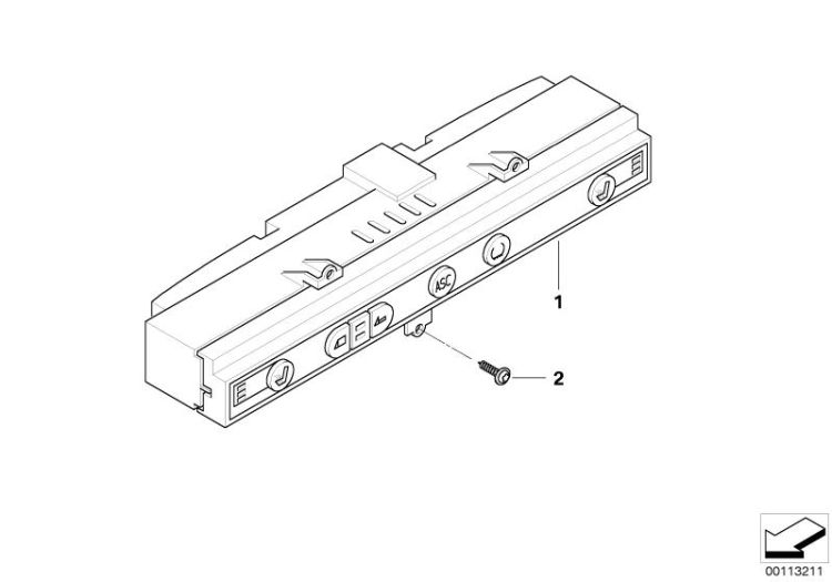 Switch unit, centre console ->47795611614