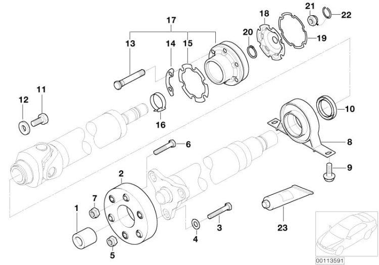 Original BMW Verschlussdeckel mit Dichtung  (26117540779)