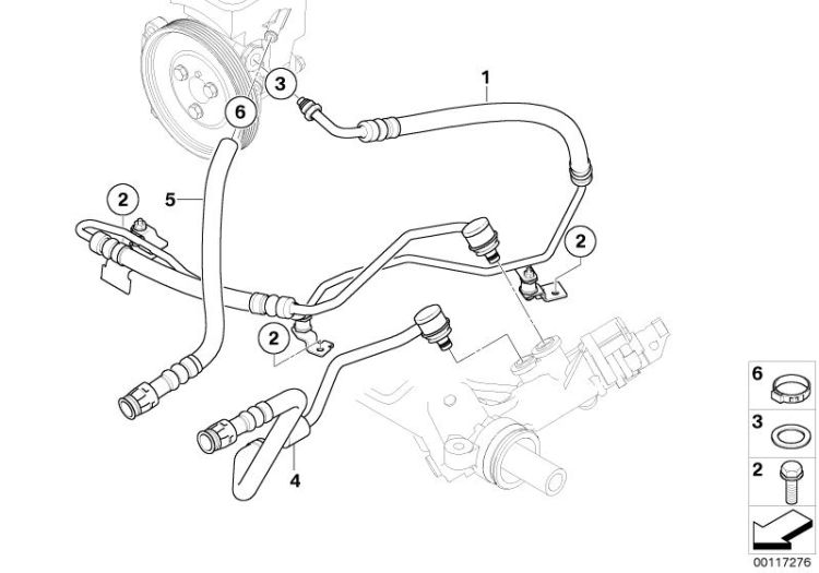 Hydro steering-oil pipes ->47771321379