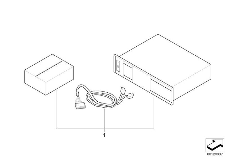 Retrofit kit, DVD changer ->