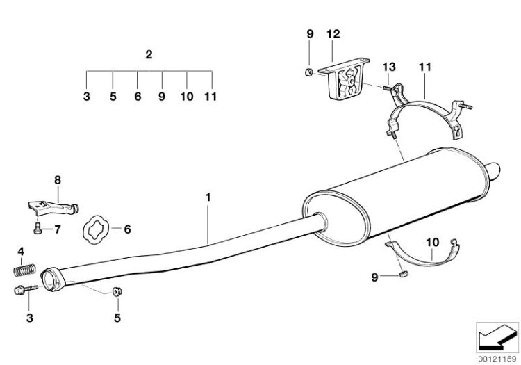 Rear silencer ->47424180226