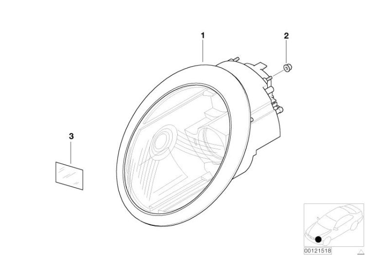 Headlight ->48015630628