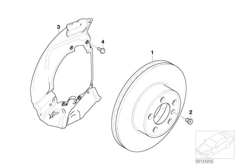 Front brake / brake disc ->48502341325