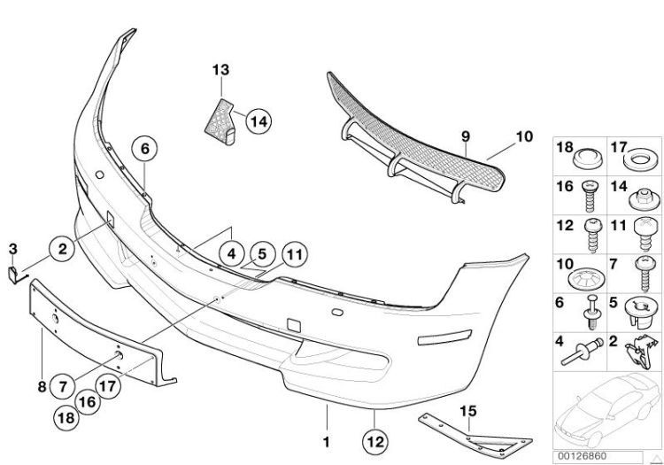 M trim panel, front ->