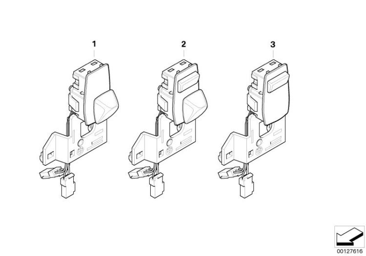 Switch adjuster steering column ->47750611700