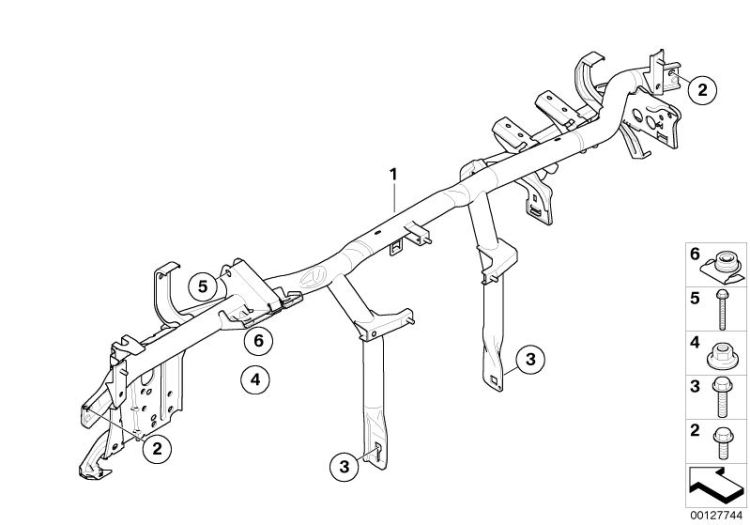 Träger Instrumententafel ->47600513232