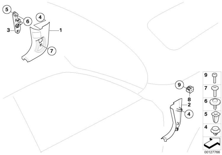 Trim panel leg room ->47789515176