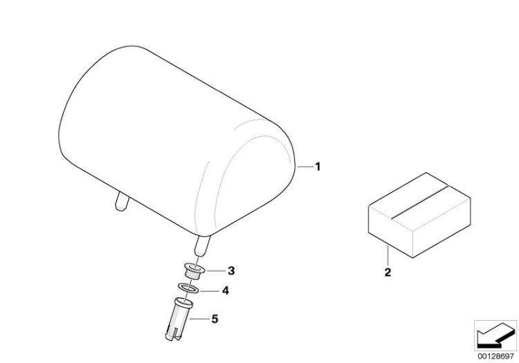 Retrofit, 3rd head restraint, rear ->47607032585