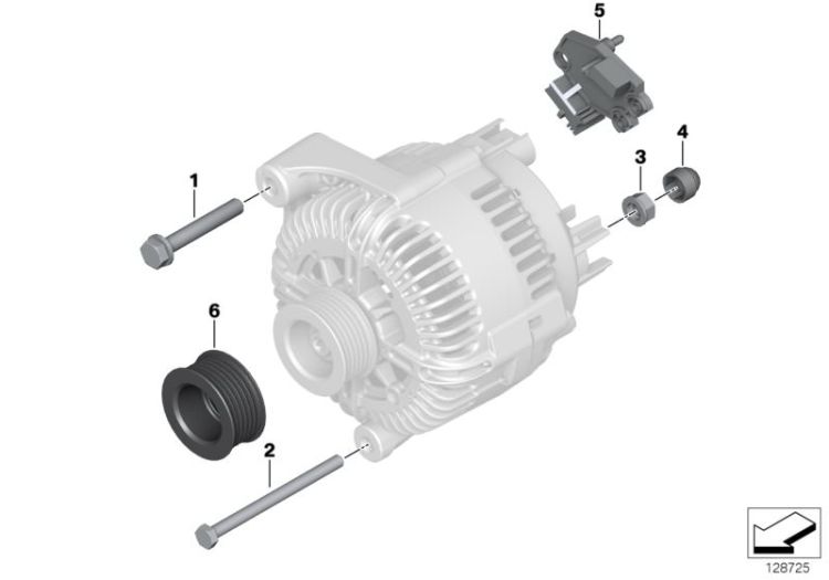 Generator, individual parts ->51403121245