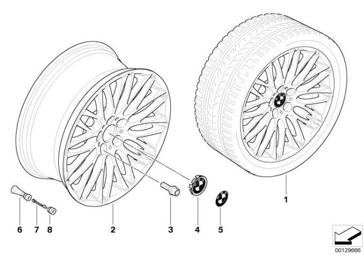 BMW LA wheel Y-spoke 149 ->47771360736