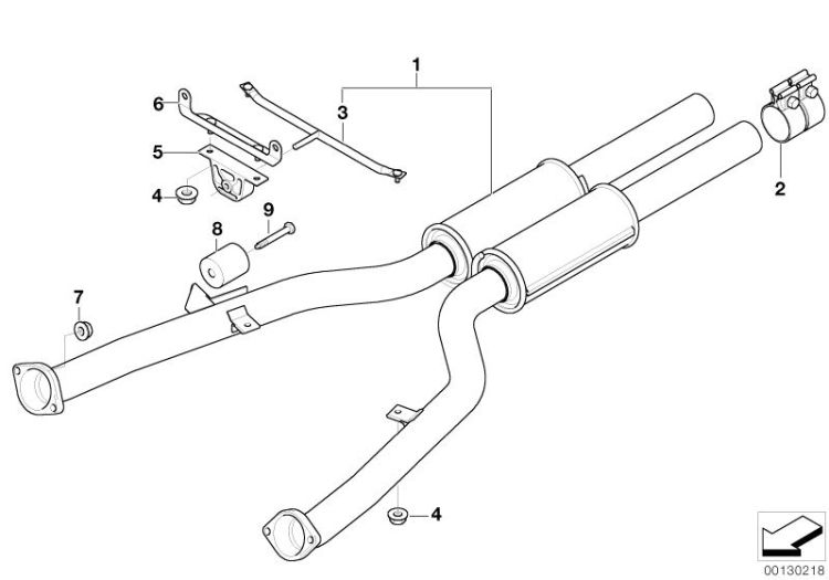 Front silencer ->48812180532