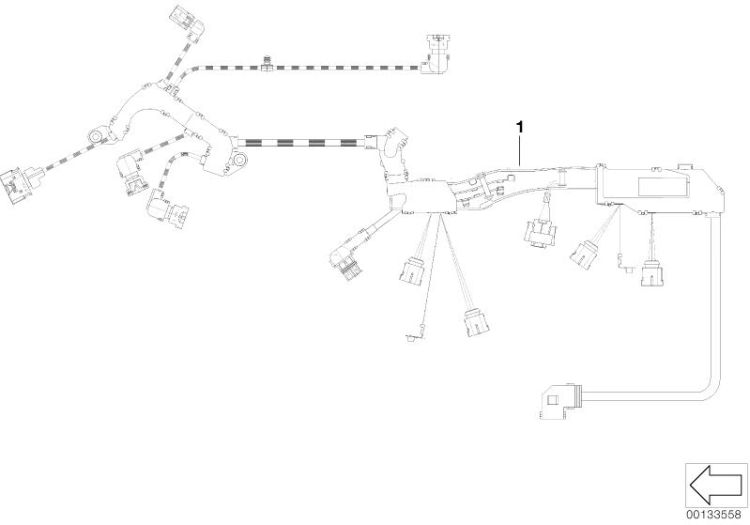 fascio cavi motore modulo accensione ->48820121330