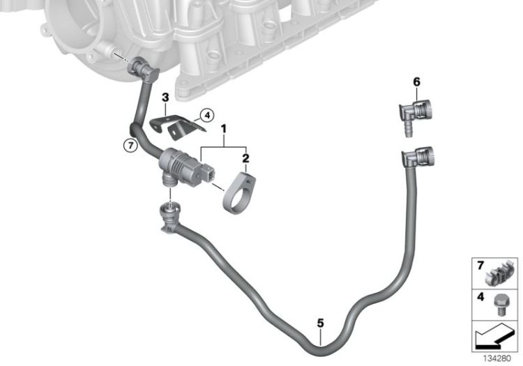 Fuel tank breather valve ->47600130950