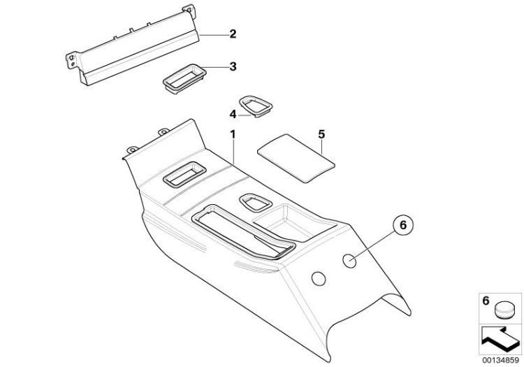 Centre console ->50641515067