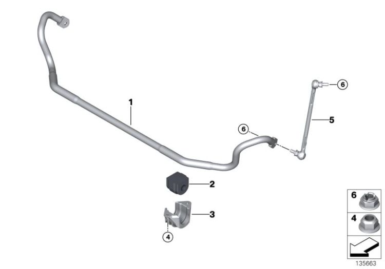 Barra stabilizzatore anteriore ->48480310728