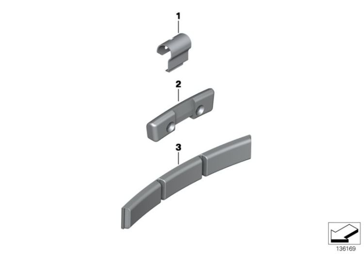 Balance weight, zinc ->50122523167