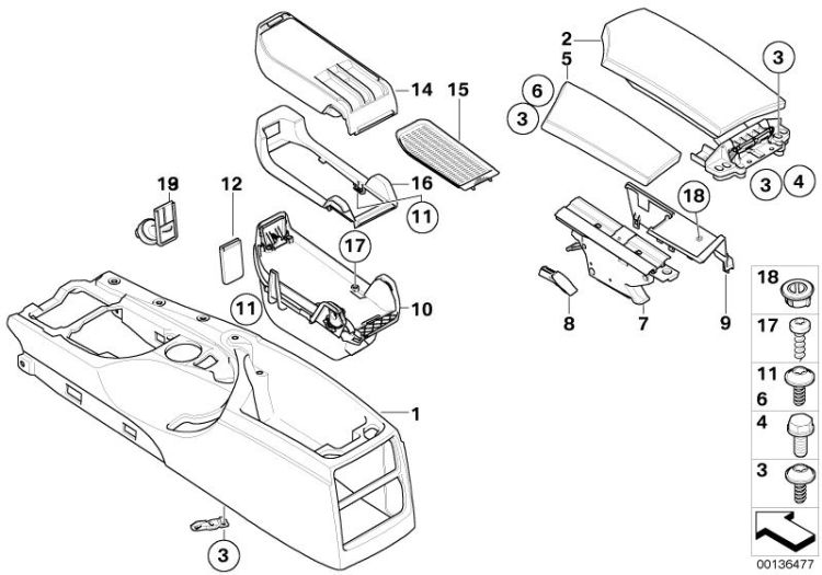 Retrofit, armrest front, movable ->47750031706