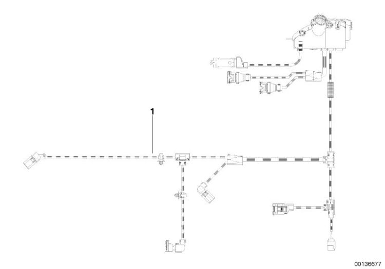 Kabelbaum Motor Motormodul ->48820121317