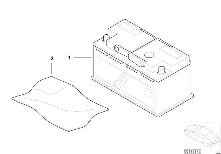 Batterie pleine d`origine BMW ->47771611543