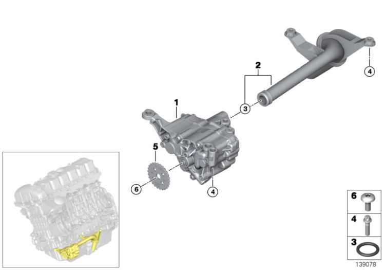 Alimentation d`huile/Pompe à huile ->48502113751