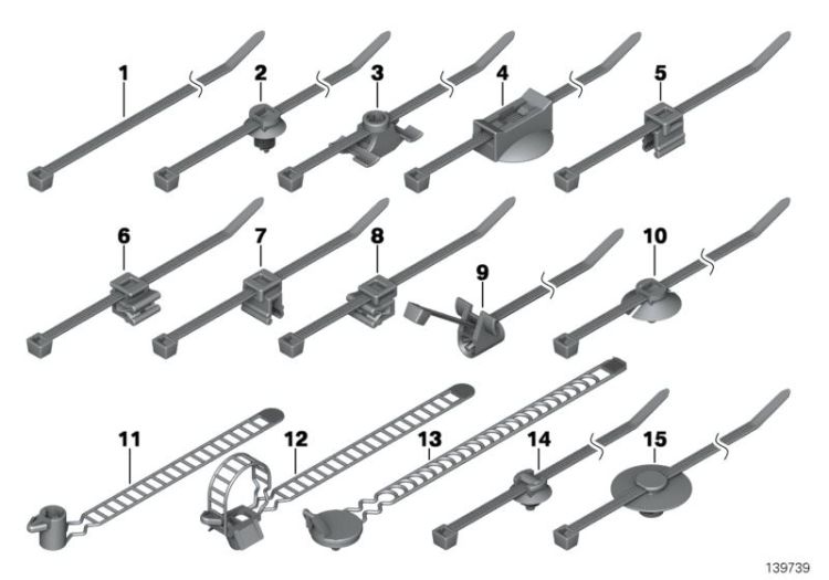 Kabelbinder, Nummer 12 in der Abbildung
