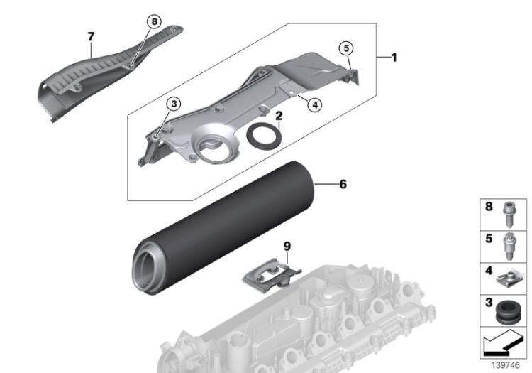 Ansauggeräuschdämpfer/Filtereinsatz ->47751131031