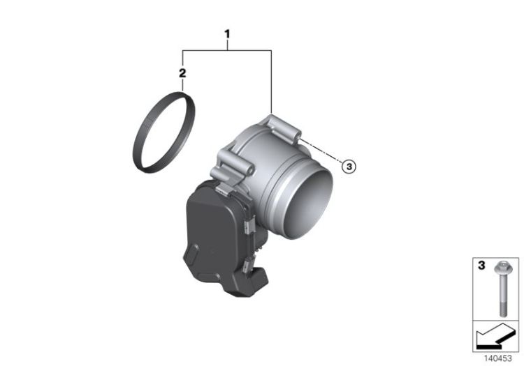 Throttle housing Assy ->47765131130