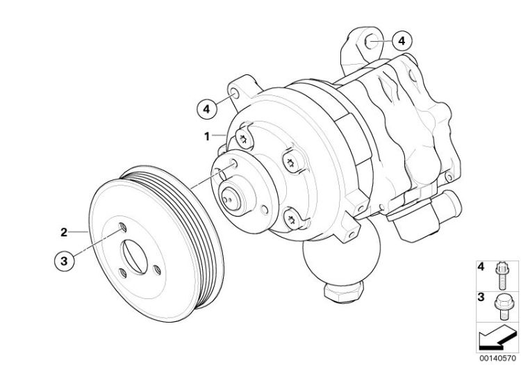 Power steering pump/Dynamic Drive ->47765321528