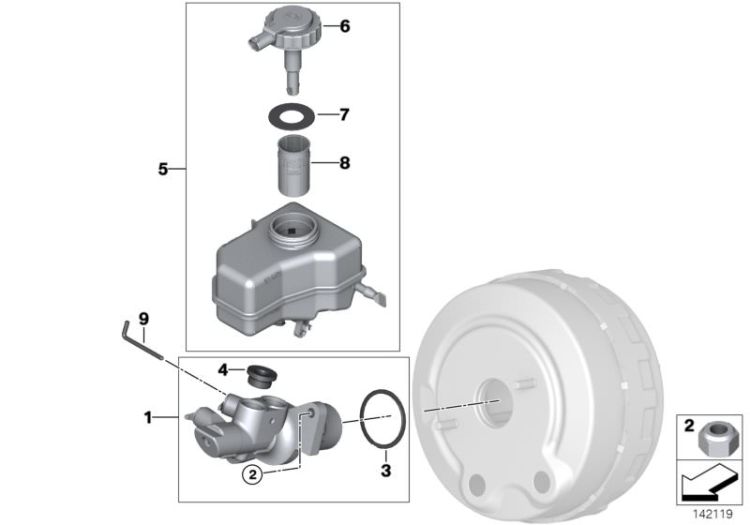 Brake master cylinder ->48481341483