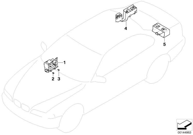 Bracket f body control units and modules ->47771611358