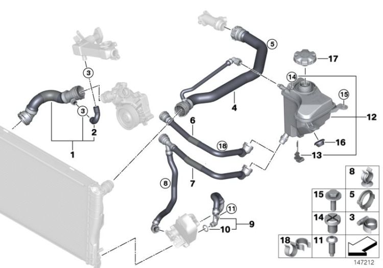 Cooling System Water Hoses ->48825170314