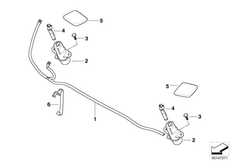 Single parts for head lamp cleaning ->47789516040