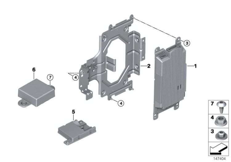 Single parts SA 633, trunk ->48922840850