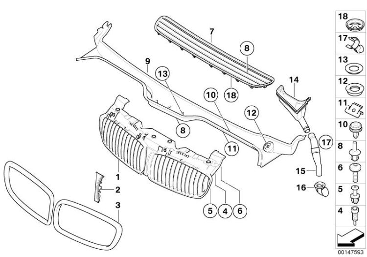 exterior trim / grille ->47776515892